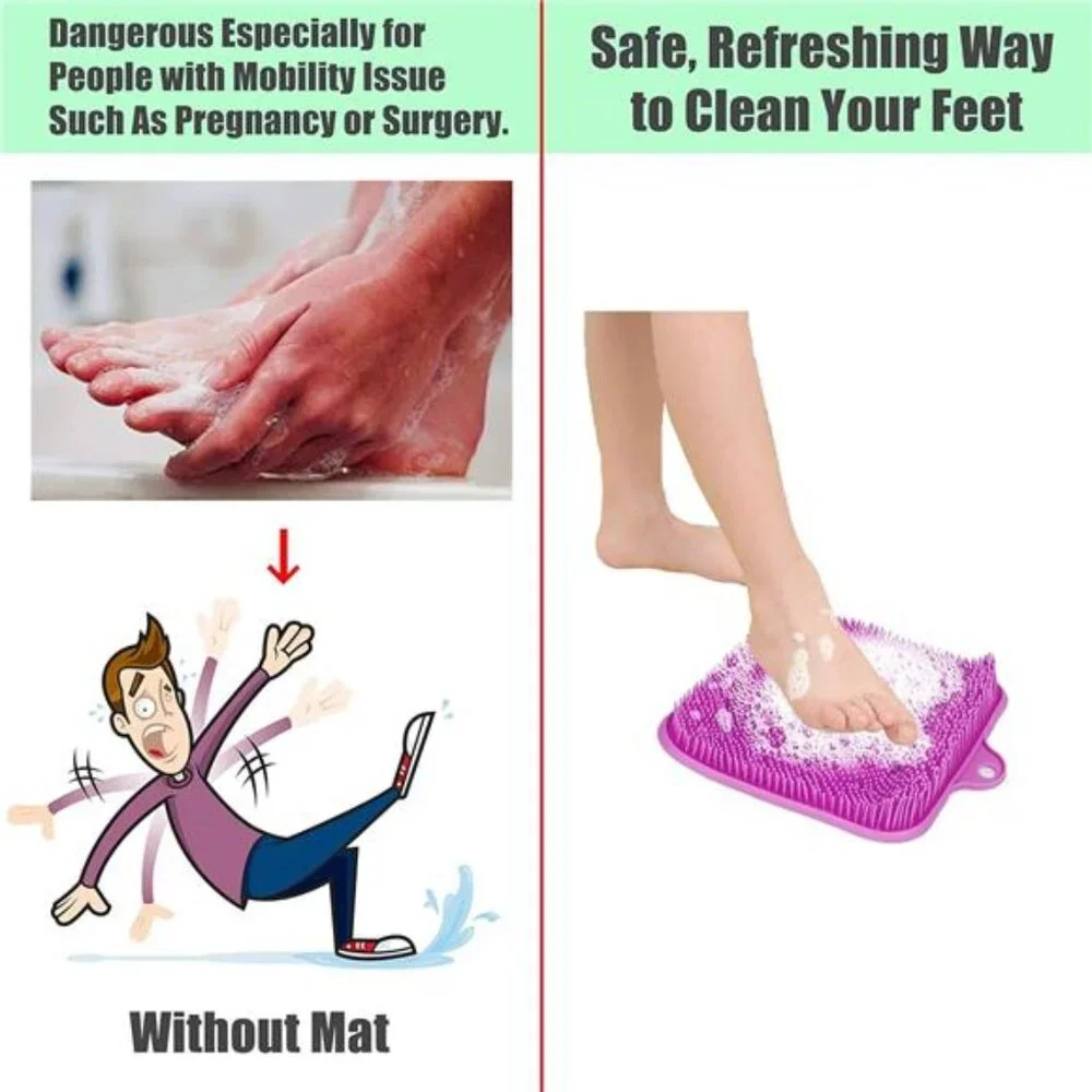 Shower Foot Cleaner Scrubber Massager, Foot Pain Tired Feet Relaxing